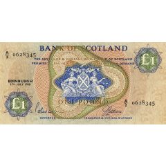 1 Pound Bank of Scotland