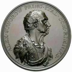 Medal - Paul I Defeat of the French Revolutionary armies by Field Marshal Alexander Suvorov and his elevation to a Prince of Italy