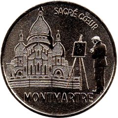Monnaie de Paris Tourist Token - Monnaie de Paris - Montmartre Le Sacré Coeur et le peintre