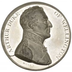 Medal - George III Battle of Vitoria, white metal