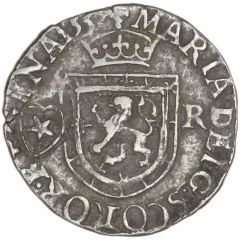 1 Plack - Mary I 1st Period, Countermark of 1575