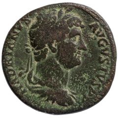 Sestertius - Hadrian S C COS III, Roma