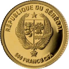 500 Francs CFA Inca Head