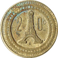 20 Centimes - A Consommer Eiffel Tower