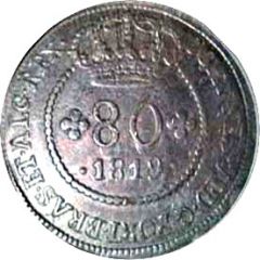 80 Reis - João VI Bahia mint