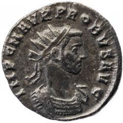 Antoninianus - Probus Cuirassed, right, CONCOR MIL[I], Concordia