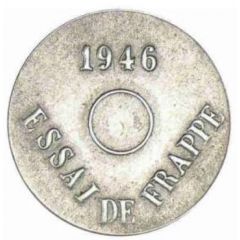 20 centimes essai de frappe non troué au module de la