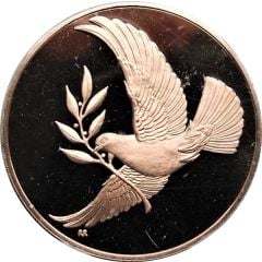Holiday Greeting Card Medal - Dove of Peace