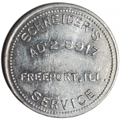 5 Cents - Schneider's Service Freeport, Illinois