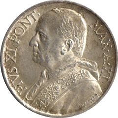 5 Lire - Pivs XI