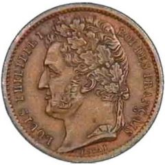 1/2 Franc - Louis-philippe I pattern of Bovy with an module of 1/2 franc