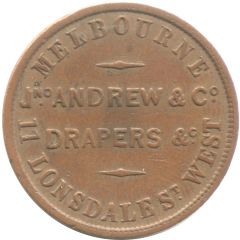 1/2 Penny - Jno. Andrew and Co Melbourne,Victoria
