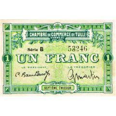 1 Franc - Chambre de Commerce de Tulle 19