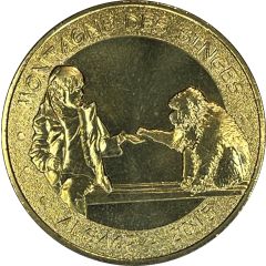 Monnaie de Paris Tourist Token - Alsace Montagne des Singes - La fillette et le singe - 2015