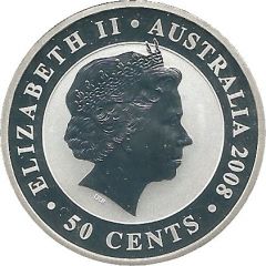 50 Cents - Elizabeth II 4th Portrait - Koala - Silver Bullion Coin