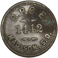 25 Cents - Elks Lodge - BPOE 1442 Madison, South Dakota