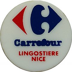 Shopping Cart Token - Carrefour Lingostiere, Nice