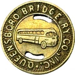 1 Fare - Queensboro Bridge Ry Co., Inc. Queensboro, New York