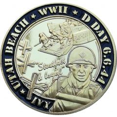 Jeton touristique - Prune - D-Day 6.6.44 - 4th Infantry Division U.S. Army