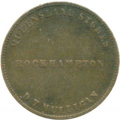 1/2 Penny - D.T. Mulligan Rockhampton, Queensland