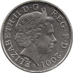 5 Pounds - Elizabeth II 4th portrait, Queen Victoria