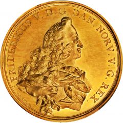 Medal - Frederik V Wedding with Julianne Marie, gold issue