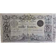 1000 Francs - type 1842 transposed