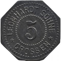 5 Pfennig - Crossen Leonhardt Söhne