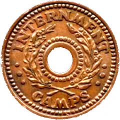 1 Shilling - Hay Camp Internment Token