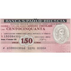 150 Lire Banca S. Paolo - Brescia