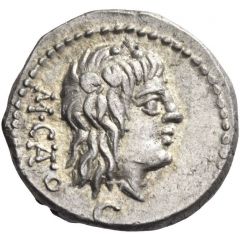 Quinarius Porcia: Cato Uticensis, M CATO / VICTRIX