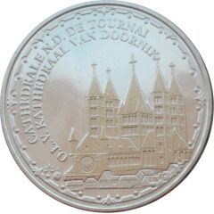 Token - World Heritage Cathedrale N.D. De Tournai, coloured