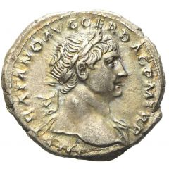 Denarius - Trajan COS V P P S P Q R OPTIMO PRINC VESTA, Vesta