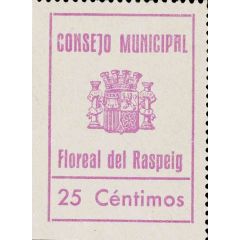 25 Céntimos Floreal del Raspeig