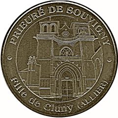 Monnaie de Paris Tourist Token - Prieuré de Souvigny Fille de Cluny