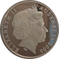 5 Dollars - Elizabeth II 4th Portrait - Queen`s Baton Relay - Silver Proof