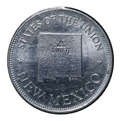 Token - Shell’s States of the Union Coin Game, Version 1 New Mexico, Instant Winner