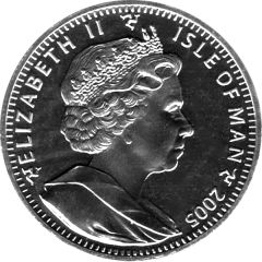 1 Crown - Elizabeth II Steam Packet - King Orry III, Silver Proof