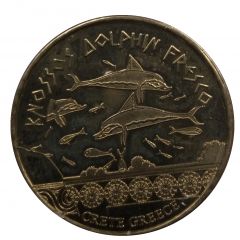 Hellenic Heritage Collectors Coin - Crete Knossos - Dolphin Fresco