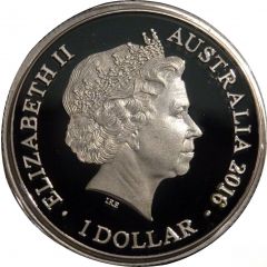 1 Dollar - Elizabeth II 4th Portrait - Year of the Monkey - Silver Proof