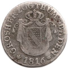 6 Kreuzers - Charles II Louis Frederick