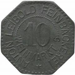 10 Pfennig - Nürnberg Anton Leibold Feinbäckerei