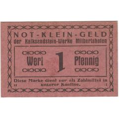 1 Pfennig Kalksandstein-Werke Milbertshofen