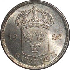 50 Öre - Gustaf V