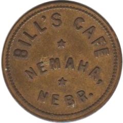 5 Cents - Bill`s Cafe Nemaha, Nebraska