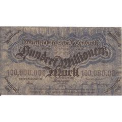 100 000 000 Mark Württembergische Notenbank