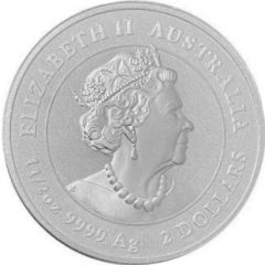 2 Dollars - Elizabeth II 6th Portrait - White-Bellied Sea Eagle