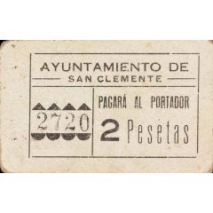 2 Pesetas San Clemente