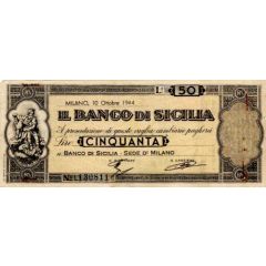 50 Lire Banco di Sicilia