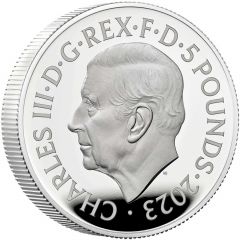 5 Pounds - Charles III Luke Skywalker and Princess Leia, Silver Proof